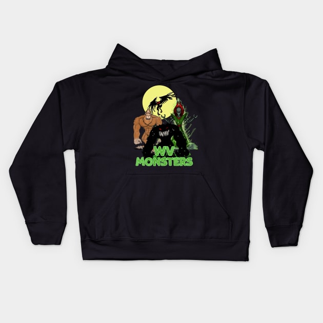 WV Monsters Kids Hoodie by TonyBreeden